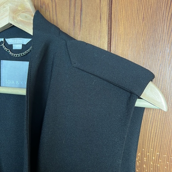 NWOT Soia & Kyo Long Line Flowy Crepe Vest - Picture 4 of 10